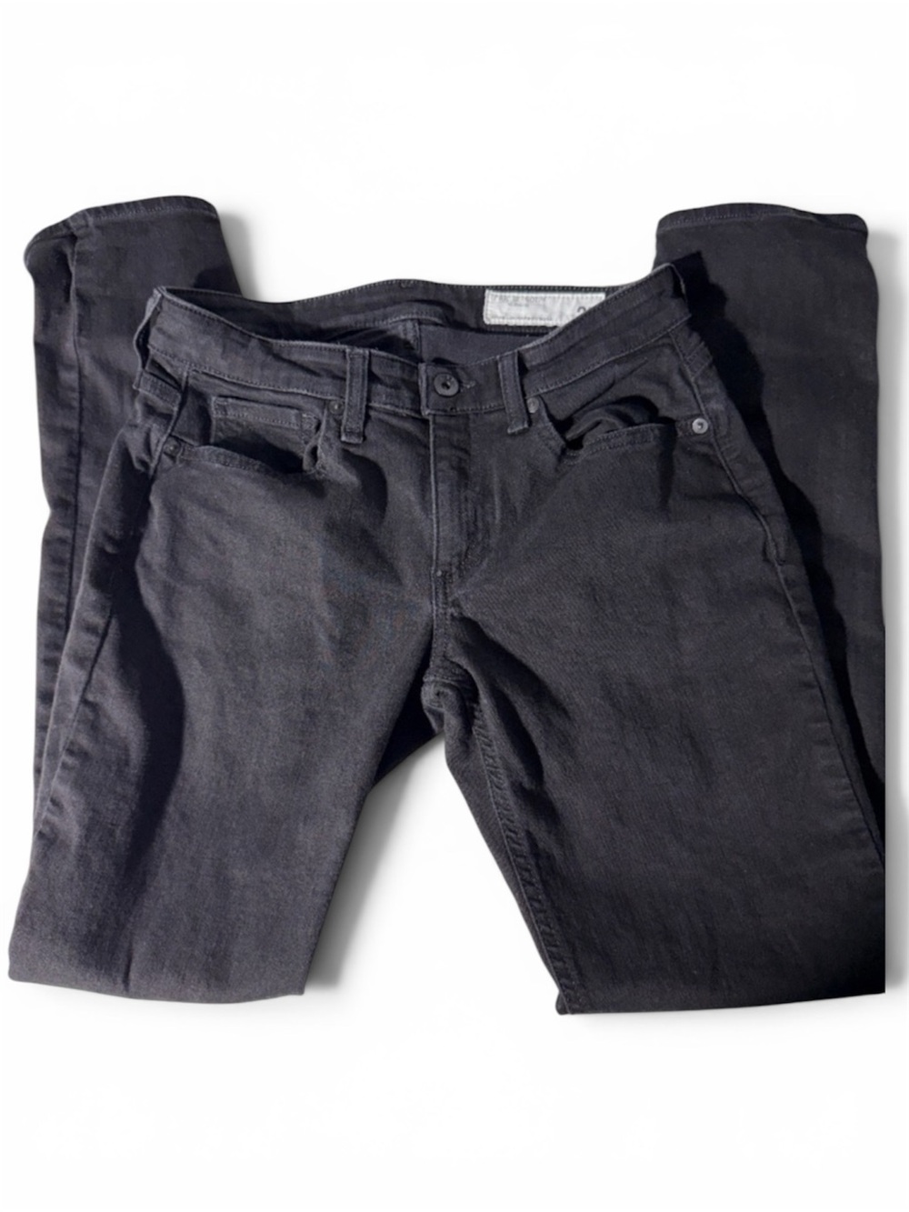 Rag & Bone Dylan Low Rise Boyfriend Black Jeans Size 25